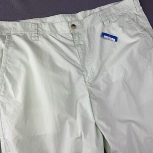Columbia Washed‎ Out Shorts Mens 40 Ice Green 10" Inseam Flat Front Pockets